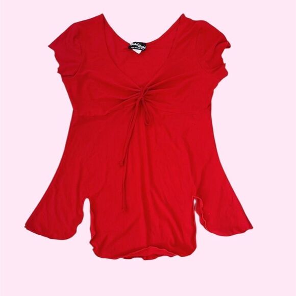Y2K Vintage Rachel Rachel Red Top - Picture 1 of 3